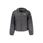 Napapijri Giubbotto Uomo Nero con Cappuccio e Logo S / Nero