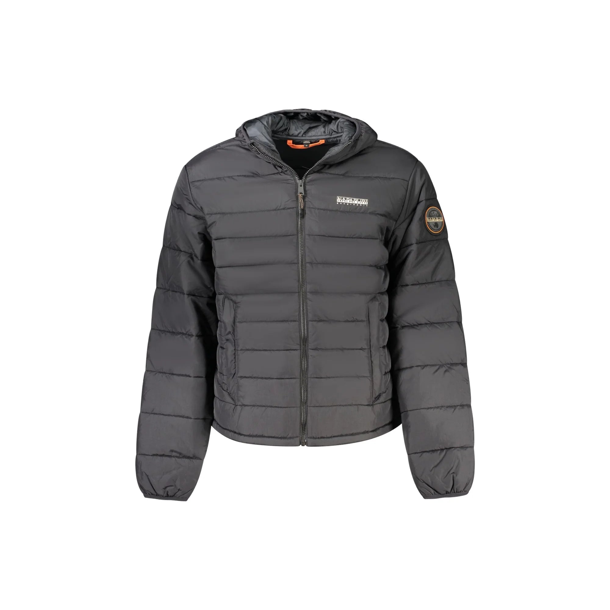 napapijri-giubbotto-550kjq-1.jpg Napapijri Giubbotto Uomo Nero con Cappuccio e Logo S / Nero - immagine 1