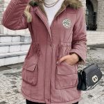 giacca parka donna invernale e tasche Temu Italy