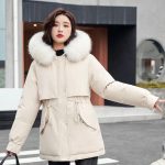 Acquista Giacca invernale da donna Parka lungo cappotto con cappuccio Parka slim con collo in pelliccia sintetica Abbigliamento caldo da neve Abbigliamento imbottito in Italia a partire da 15 | Joom