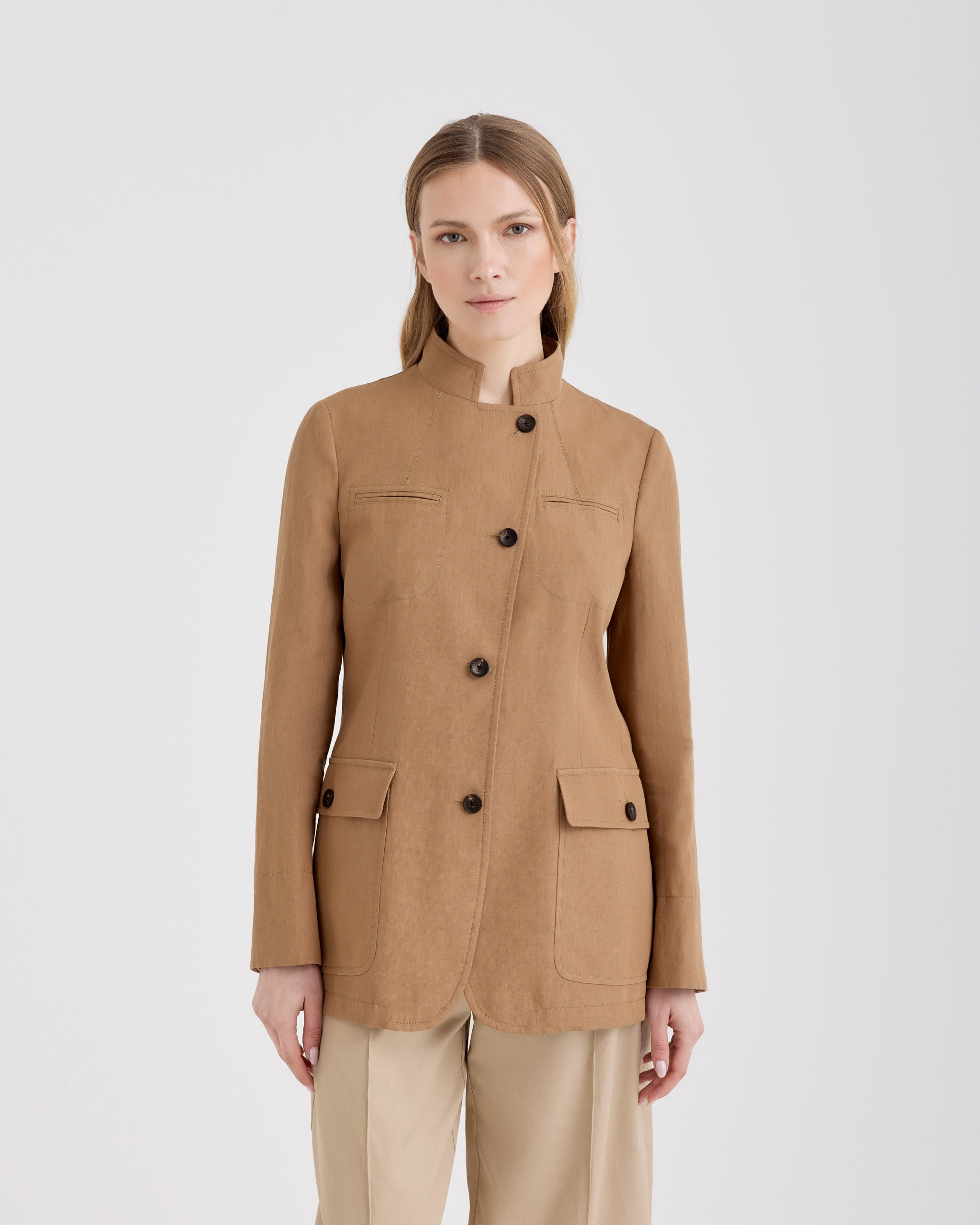 sahariana-604fxw-1.jpg Giacca Sahariana 38 / Beige - immagine 1