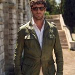 Francesco Sahariana Vintage Verde Barone firenze Uomo