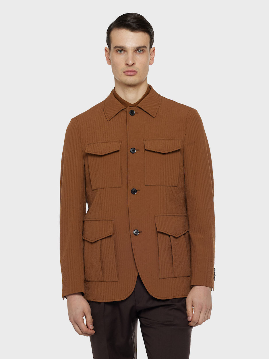 sahariana-uomo-989zky-1.jpg La Sahariana Giacca da Uomo Primaverile Leggera ed Elegante – Caruso - immagine 1